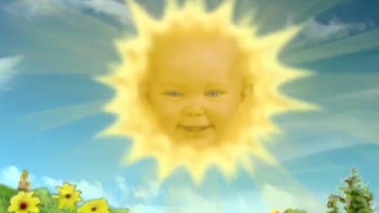 El niño sol de los teletubbies.