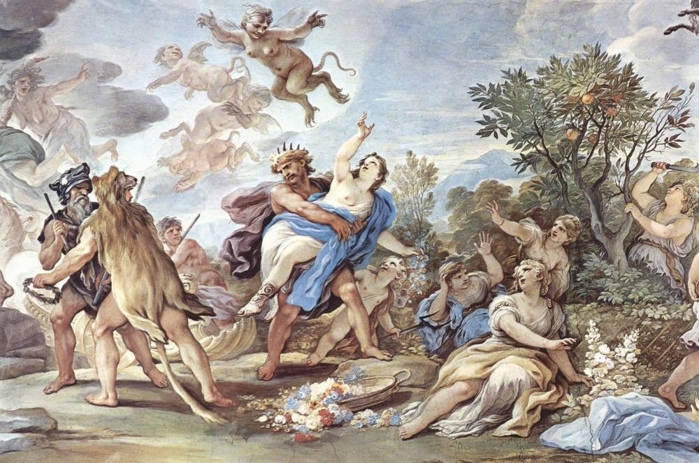 El rapto de Perséfone, de Luca Giordano.