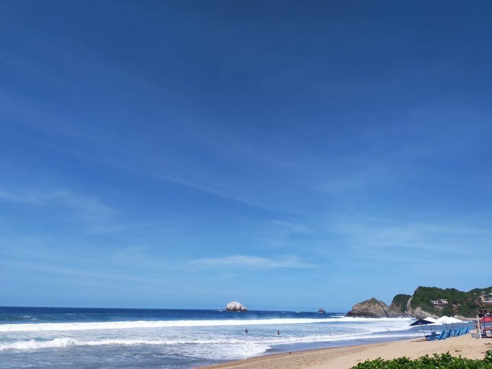 Zipolite, la conjunción entre Venus y Marte en Leo pero también el trígono entre Mercurio y Júpiter de Cáncer a Piscis.
