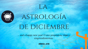 La Astrología de Diciembre 2022.